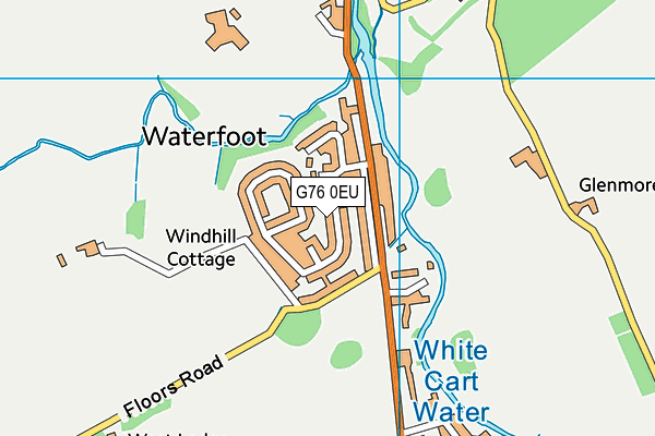 G76 0EU map - OS VectorMap District (Ordnance Survey)