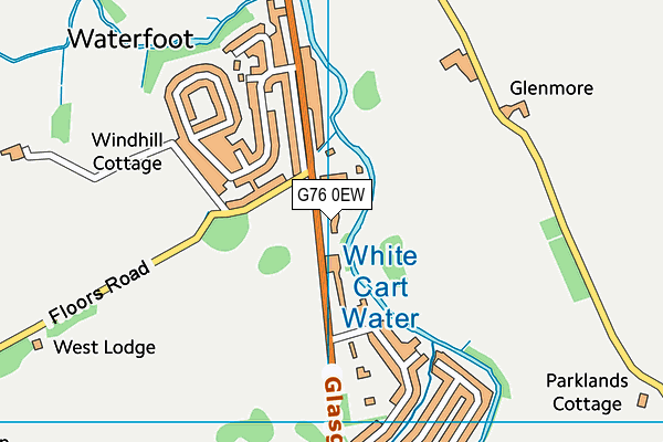 G76 0EW map - OS VectorMap District (Ordnance Survey)