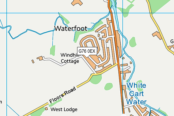 G76 0EX map - OS VectorMap District (Ordnance Survey)