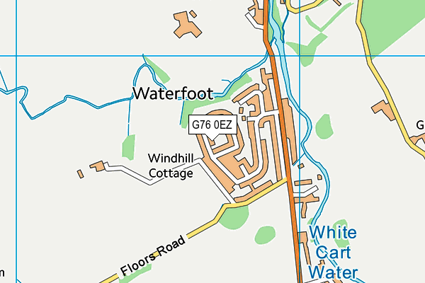G76 0EZ map - OS VectorMap District (Ordnance Survey)