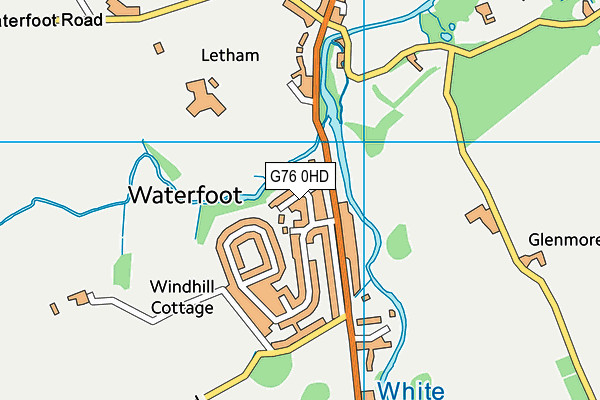 G76 0HD map - OS VectorMap District (Ordnance Survey)