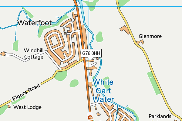 G76 0HH map - OS VectorMap District (Ordnance Survey)