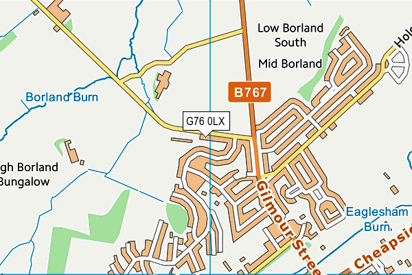 G76 0LX map - OS VectorMap District (Ordnance Survey)