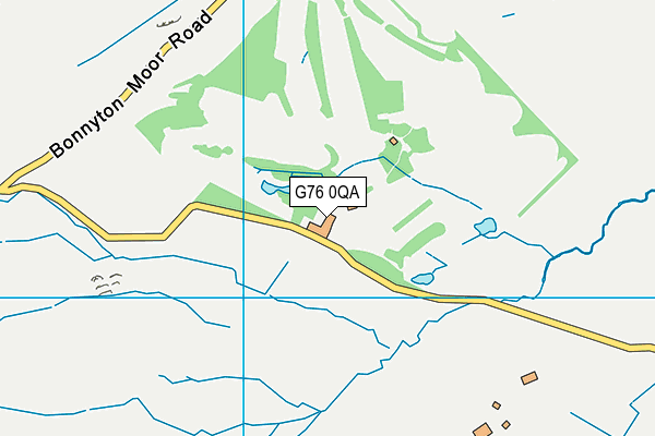 G76 0QA map - OS VectorMap District (Ordnance Survey)