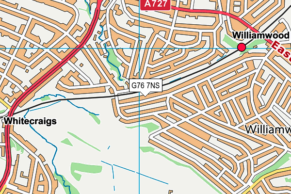 G76 7NS map - OS VectorMap District (Ordnance Survey)