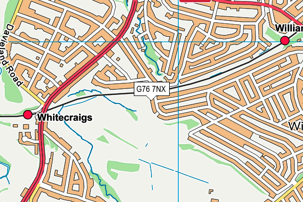 G76 7NX map - OS VectorMap District (Ordnance Survey)