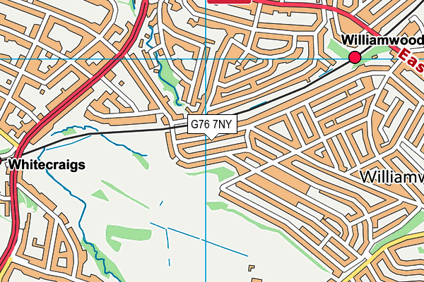 G76 7NY map - OS VectorMap District (Ordnance Survey)