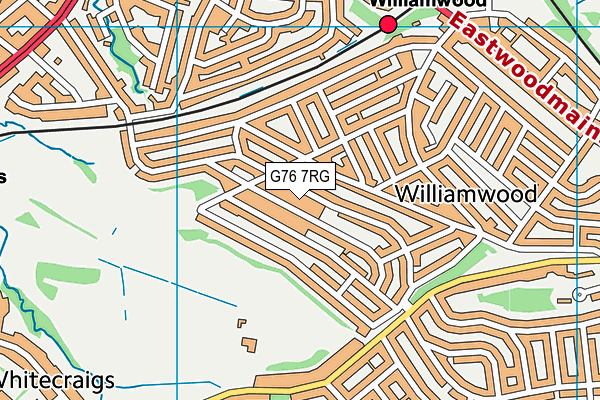 G76 7RG map - OS VectorMap District (Ordnance Survey)