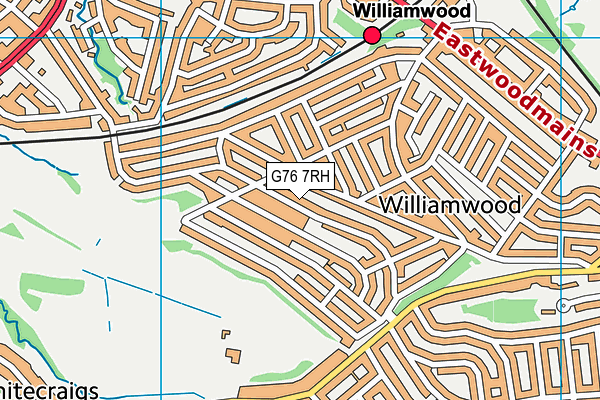 G76 7RH map - OS VectorMap District (Ordnance Survey)