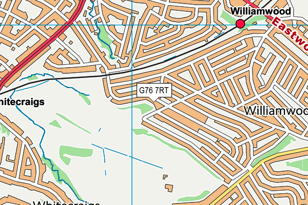 G76 7RT map - OS VectorMap District (Ordnance Survey)