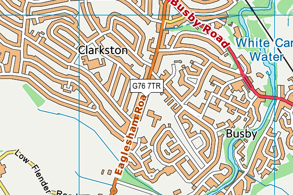 G76 7TR map - OS VectorMap District (Ordnance Survey)