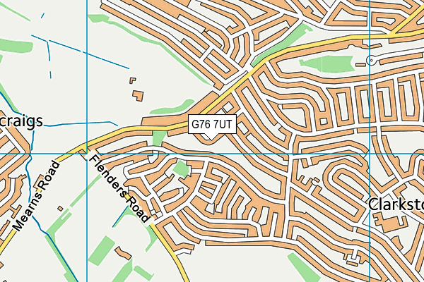 G76 7UT map - OS VectorMap District (Ordnance Survey)