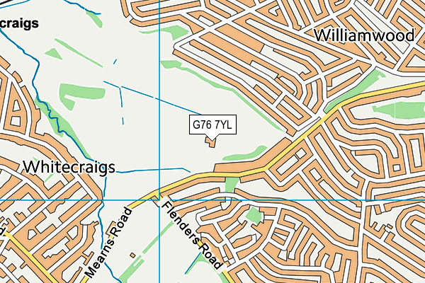 G76 7YL map - OS VectorMap District (Ordnance Survey)