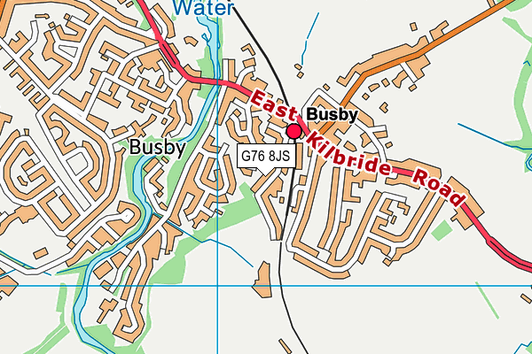 G76 8JS map - OS VectorMap District (Ordnance Survey)