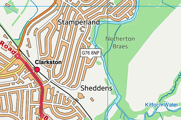 G76 8NP map - OS VectorMap District (Ordnance Survey)