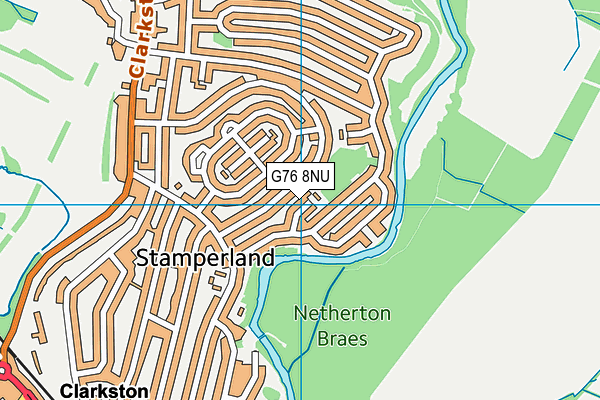 G76 8NU map - OS VectorMap District (Ordnance Survey)