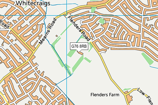 G76 8RB map - OS VectorMap District (Ordnance Survey)