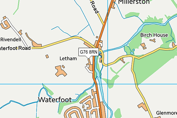 G76 8RN map - OS VectorMap District (Ordnance Survey)