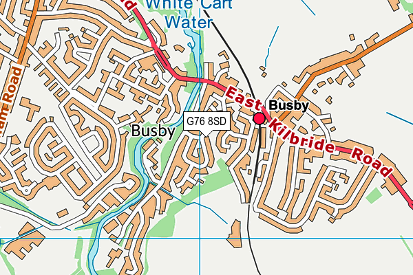 G76 8SD map - OS VectorMap District (Ordnance Survey)