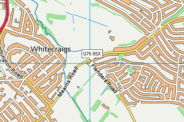 G76 8SX map - OS VectorMap District (Ordnance Survey)