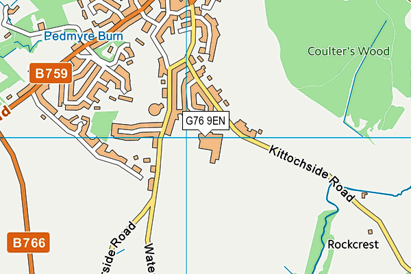 G76 9EN map - OS VectorMap District (Ordnance Survey)