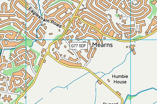 G77 5DF map - OS VectorMap District (Ordnance Survey)