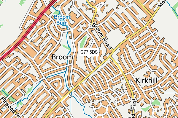 G77 5DS map - OS VectorMap District (Ordnance Survey)