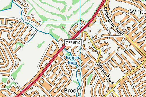 G77 5DX map - OS VectorMap District (Ordnance Survey)