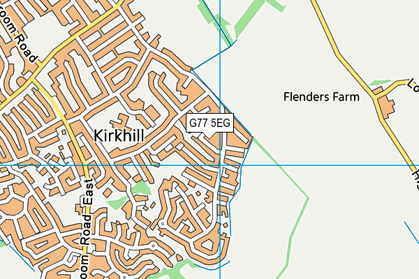 G77 5EG map - OS VectorMap District (Ordnance Survey)