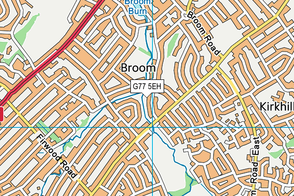 G77 5EH map - OS VectorMap District (Ordnance Survey)