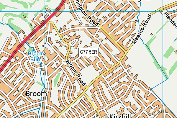 G77 5ER map - OS VectorMap District (Ordnance Survey)