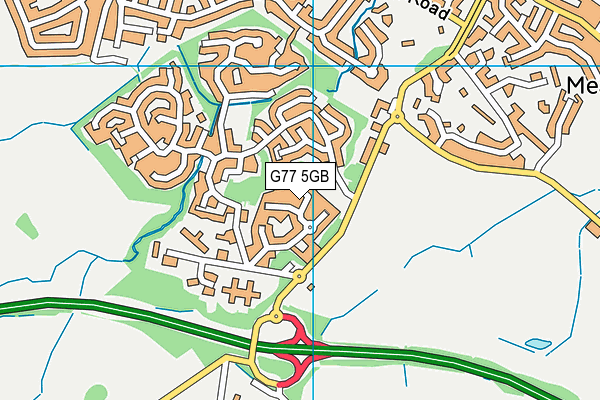 G77 5GB map - OS VectorMap District (Ordnance Survey)