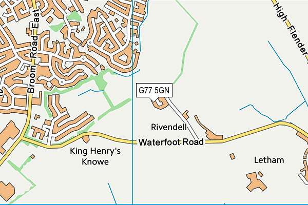 G77 5GN map - OS VectorMap District (Ordnance Survey)