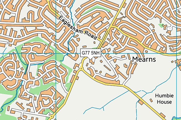 G77 5NH map - OS VectorMap District (Ordnance Survey)