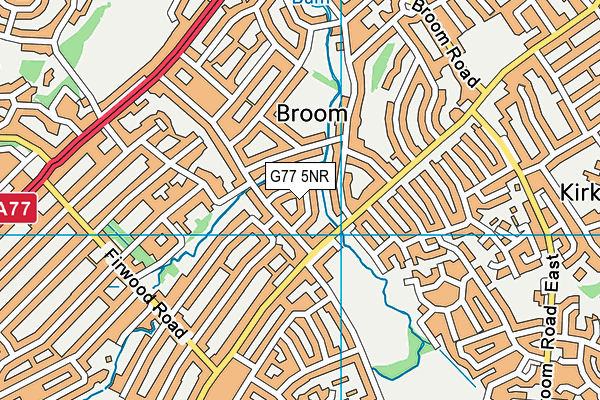 G77 5NR map - OS VectorMap District (Ordnance Survey)