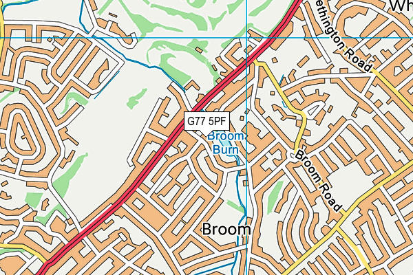 G77 5PF map - OS VectorMap District (Ordnance Survey)