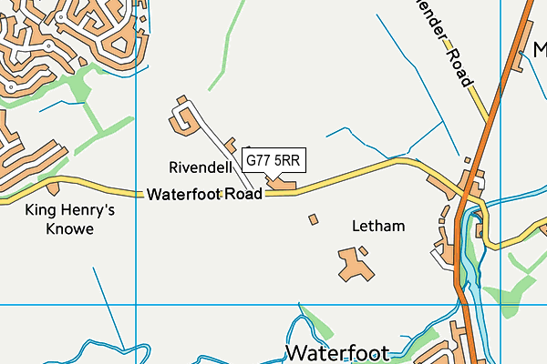 G77 5RR map - OS VectorMap District (Ordnance Survey)