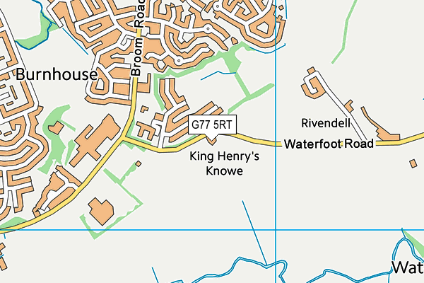 G77 5RT map - OS VectorMap District (Ordnance Survey)