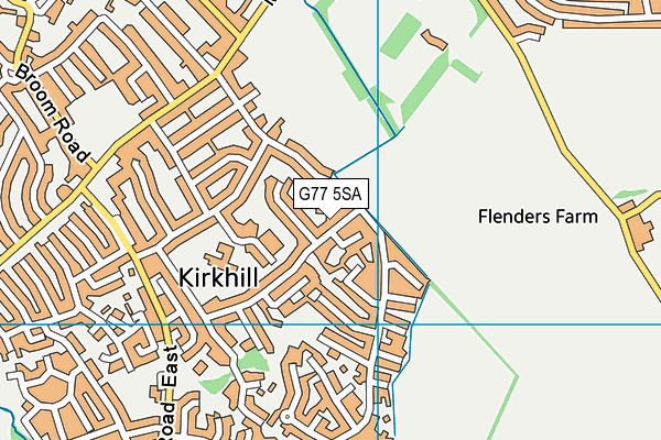 G77 5SA map - OS VectorMap District (Ordnance Survey)