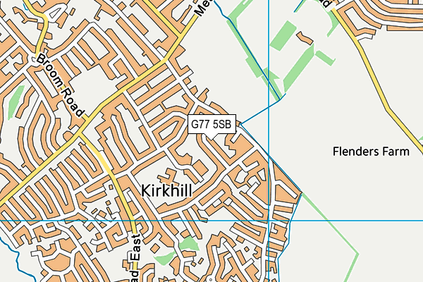 G77 5SB map - OS VectorMap District (Ordnance Survey)