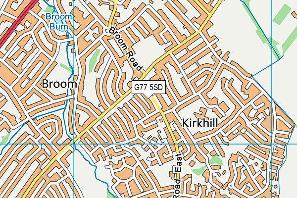 G77 5SD map - OS VectorMap District (Ordnance Survey)