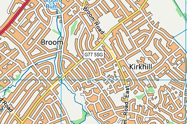 G77 5SG map - OS VectorMap District (Ordnance Survey)