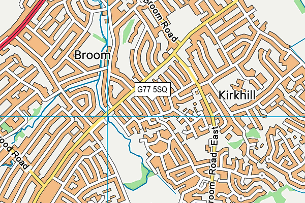 G77 5SQ map - OS VectorMap District (Ordnance Survey)