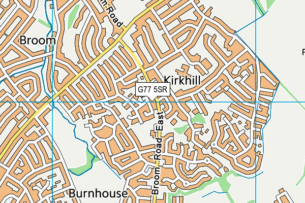 G77 5SR map - OS VectorMap District (Ordnance Survey)