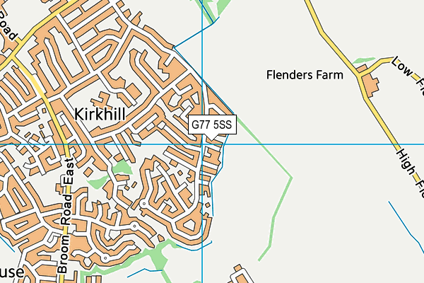 G77 5SS map - OS VectorMap District (Ordnance Survey)