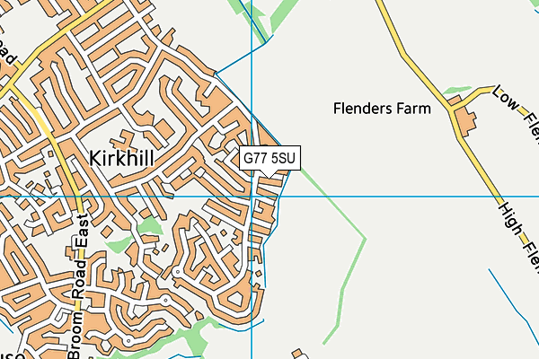 G77 5SU map - OS VectorMap District (Ordnance Survey)