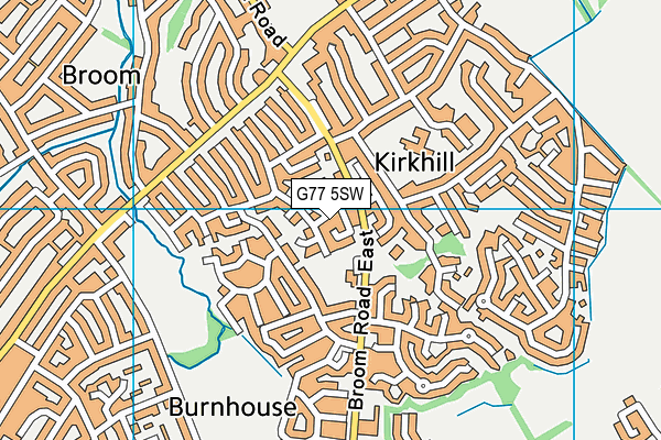 G77 5SW map - OS VectorMap District (Ordnance Survey)