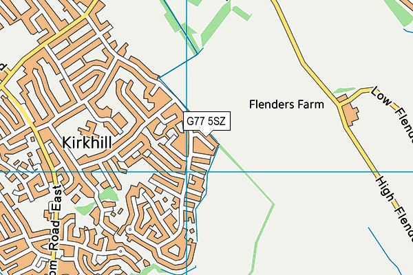 G77 5SZ map - OS VectorMap District (Ordnance Survey)