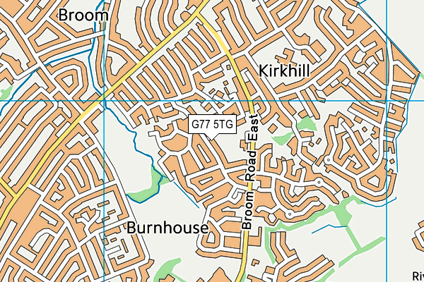 G77 5TG map - OS VectorMap District (Ordnance Survey)