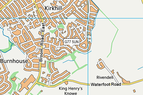 G77 5UN map - OS VectorMap District (Ordnance Survey)